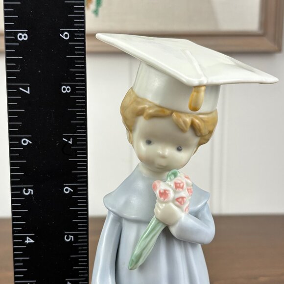 Vintage 1989 Enesco Graduation Girl Figurine by J. Tinker Ceramic Graduate Doll - Picture 9 of 11